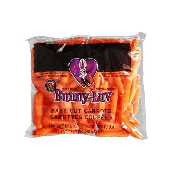 Bunny Luv Baby Carrots 340g جزر بيبي بني لوف 340 جم