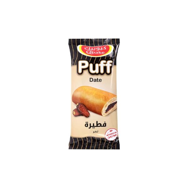 Qbake Puff Date 70g كيو بيك بف بالتمر 70 جم